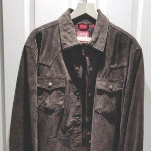Levis Brown Mens Suede Jacket